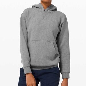 Lululemon All Yours Hoodie *Fleece Gray Sweatshirt Pullover 4💎EUC Retail $108